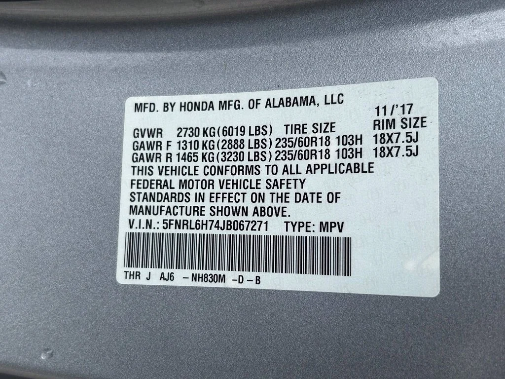 Used 2018 Silver Honda EX-L image 44