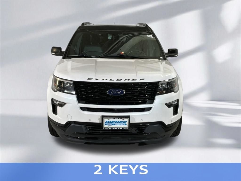 Certified Used 2019 White Platinum Clearcoat Metallic Ford Sport image 20