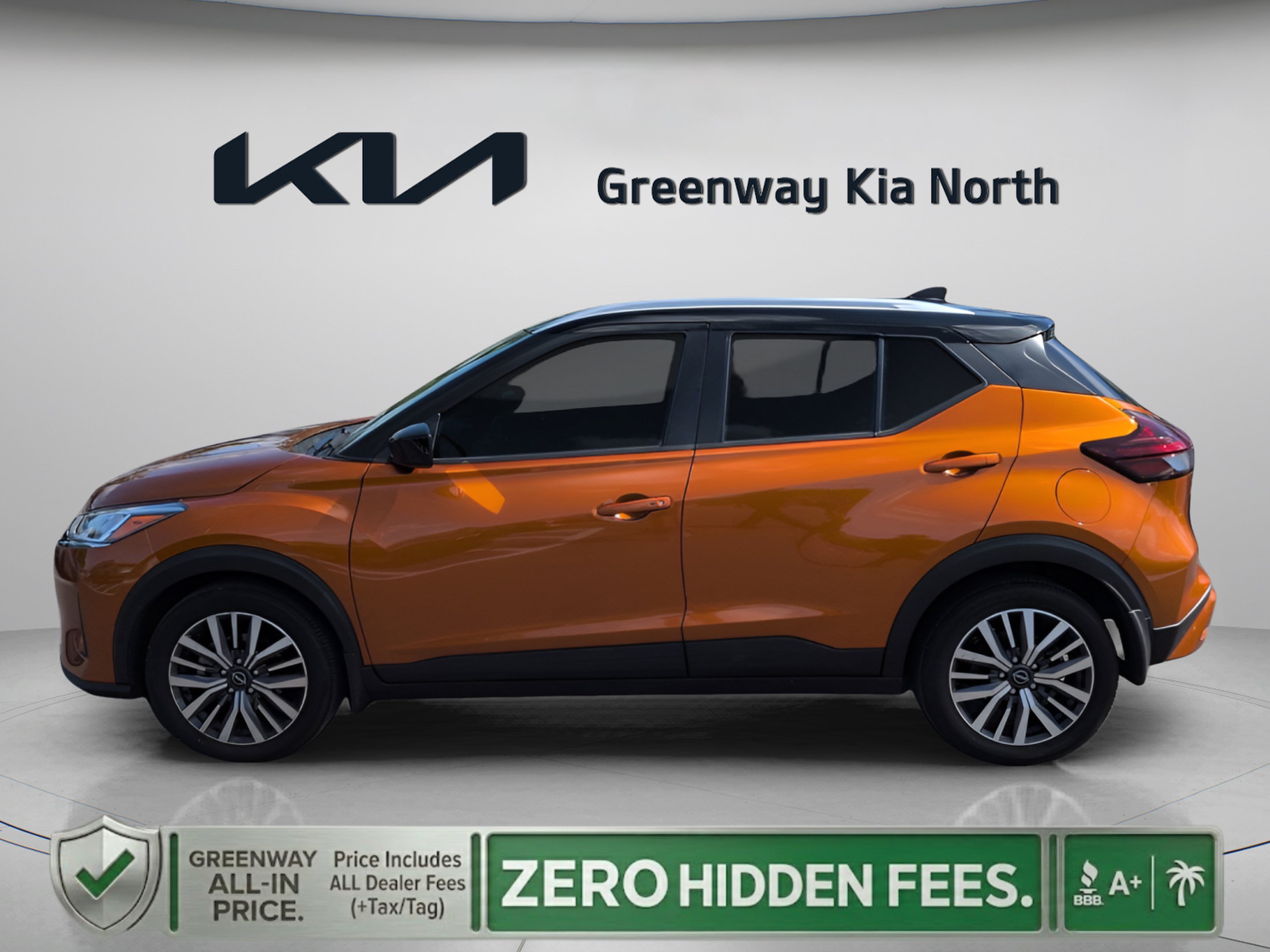 Used 2024 Monarch Orange Metallic/Super Black Nissan SV image 5