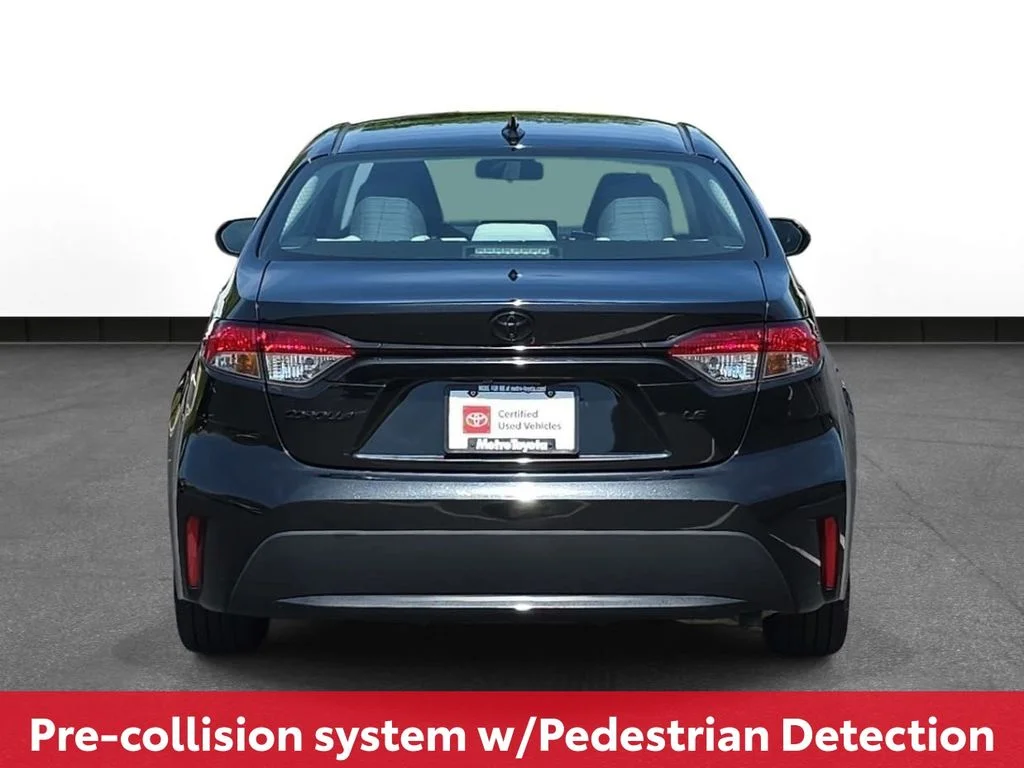 Certified Used 2020 Black Toyota LE image 8