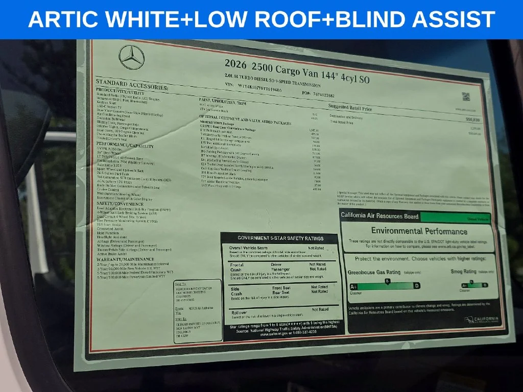 New 2026 Arctic White Mercedes-Benz Cargo 144 WB image 7