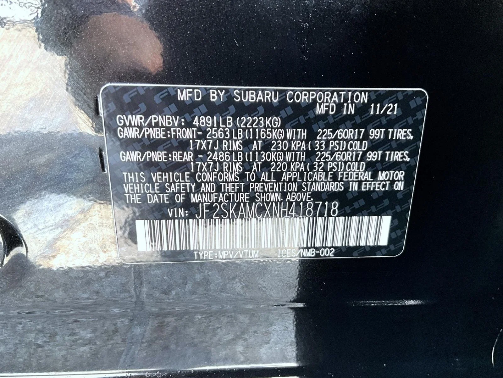 Used 2022 Black Subaru Wilderness image 25