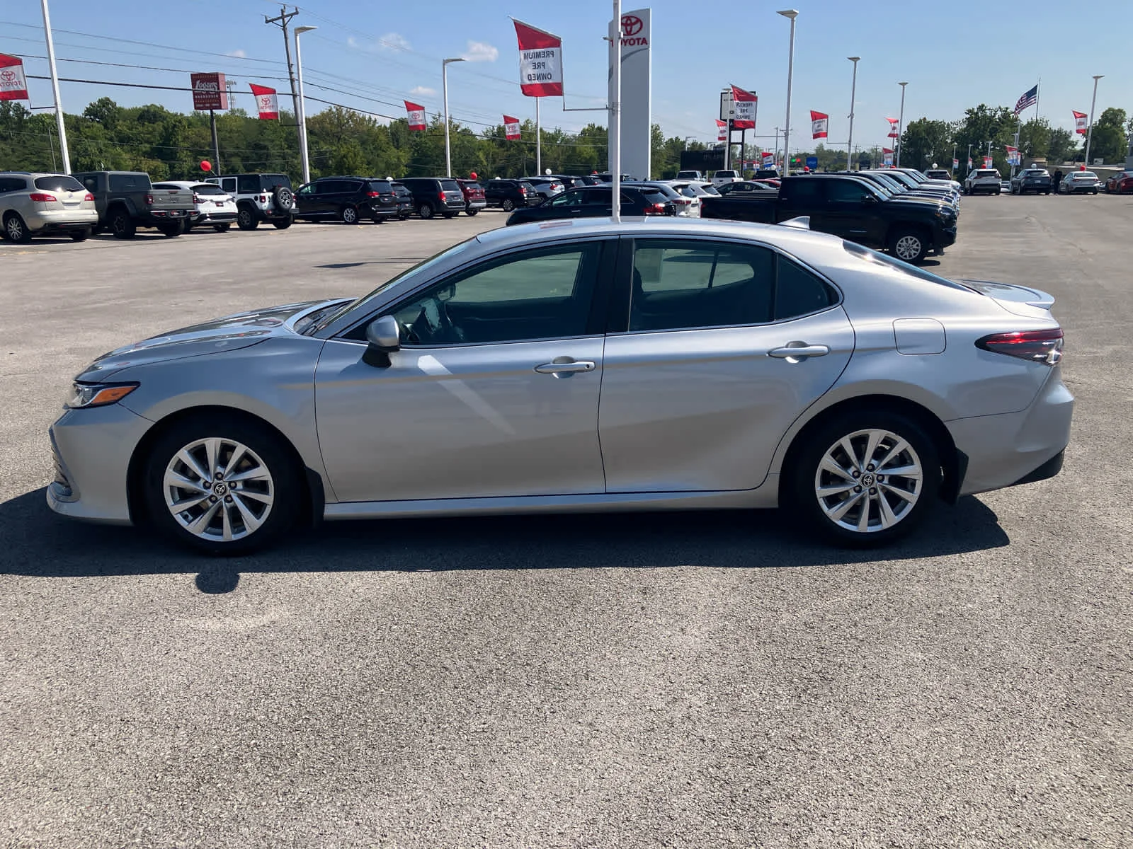 Used 2023 Celestial Silver Metallic Toyota LE image 4