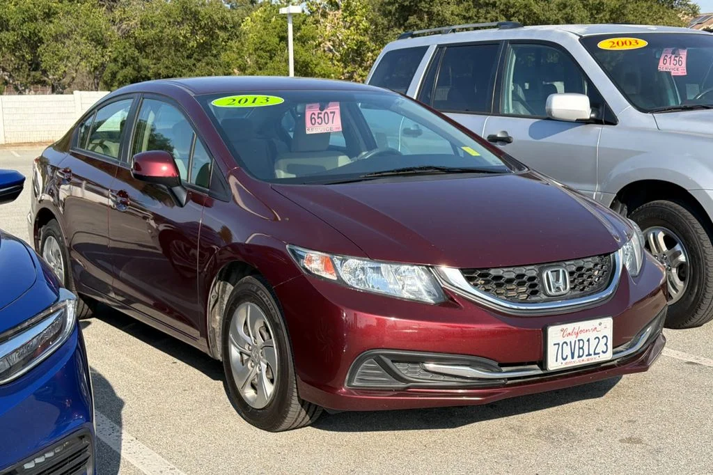 Used 2013 Honda Civic LX with VIN 19XFB2F51DE273688 for sale in Morgan Hill, CA