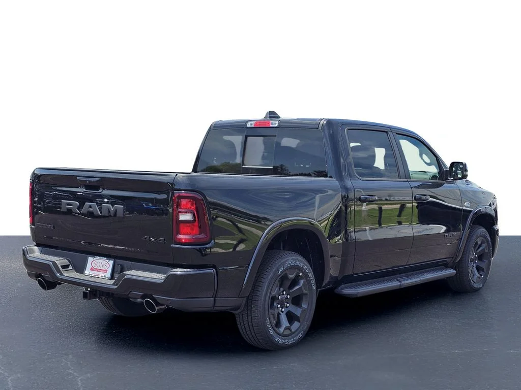 New 2026 Diamond Black Crystal Pearl-Coat Exterior Paint RAM Big Horn/Lone Star image 9