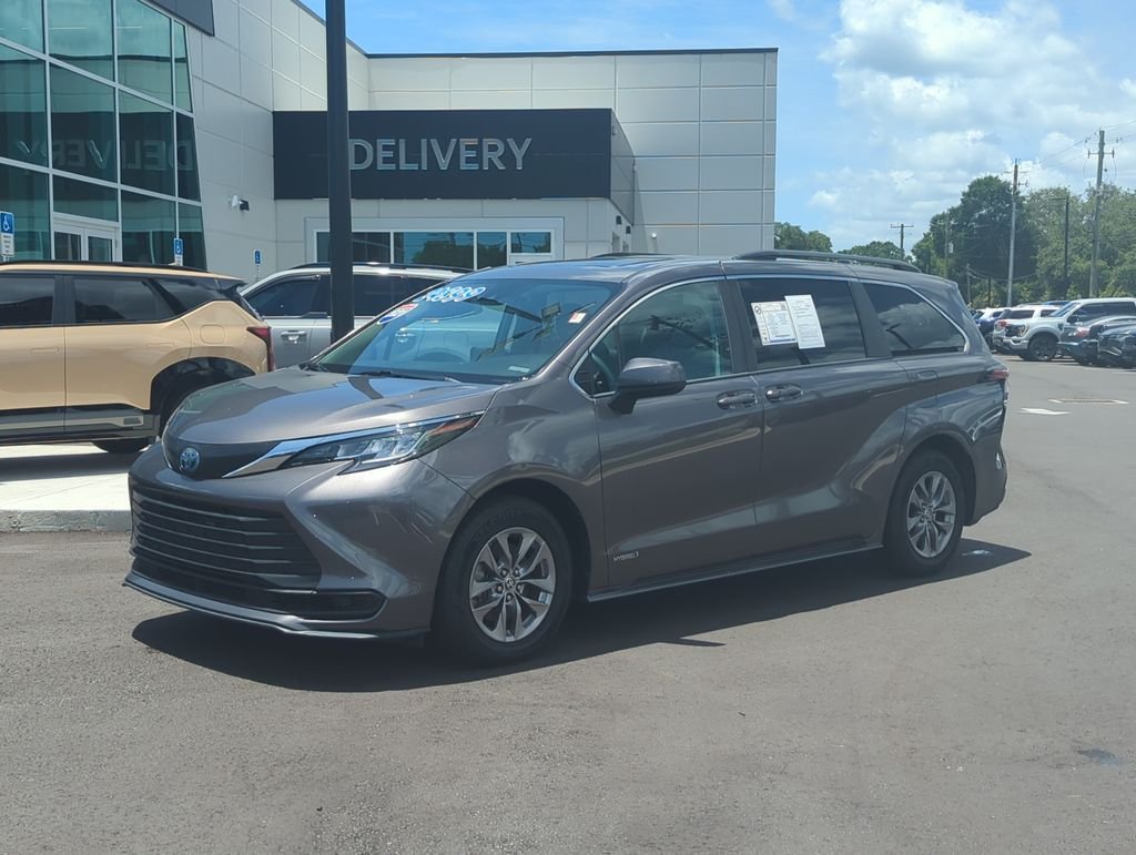 Used 2021 Gray Toyota LE image 2