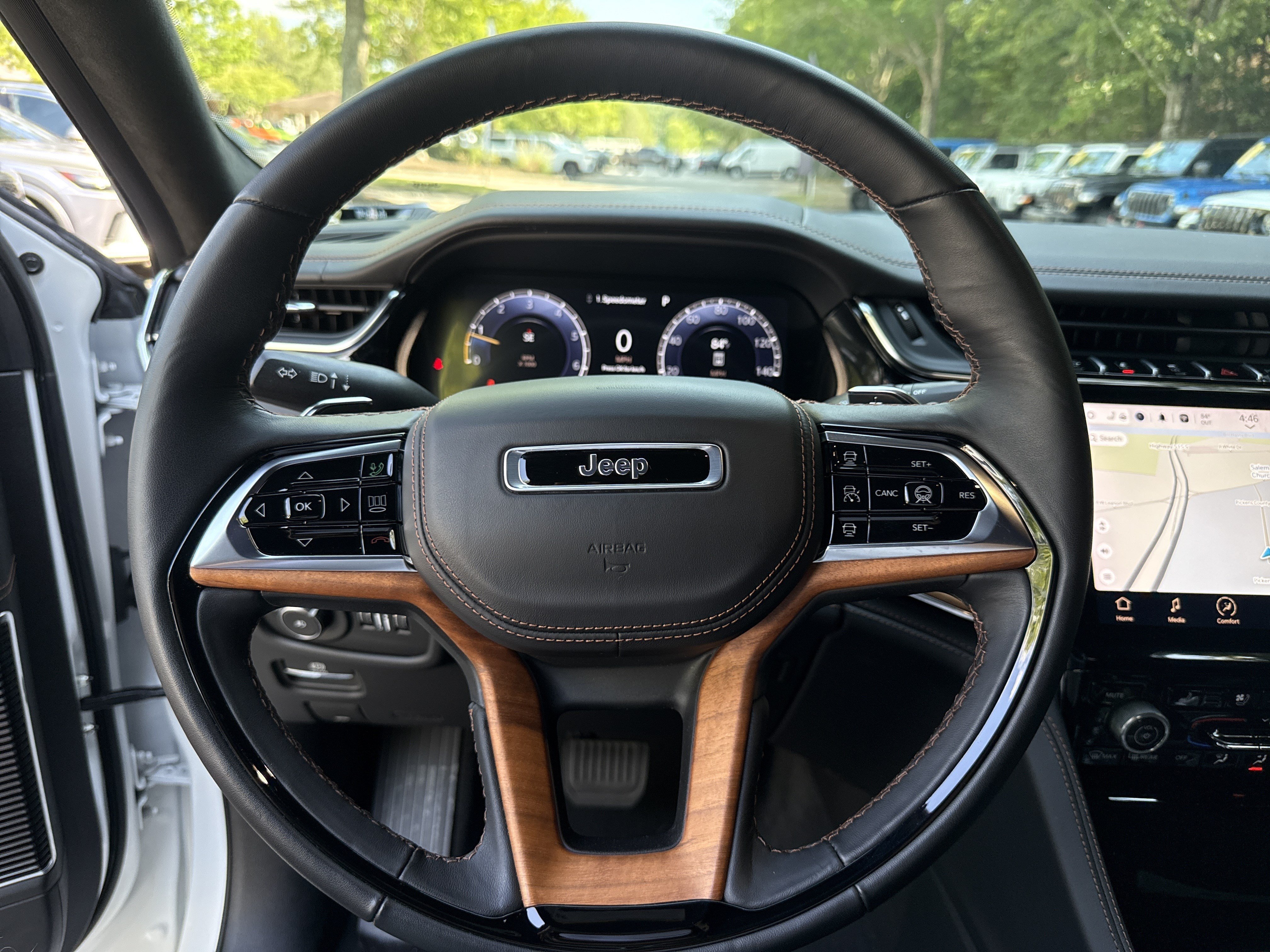 Used 2024 Bright White Clearcoat Jeep Summit Reserve image 24