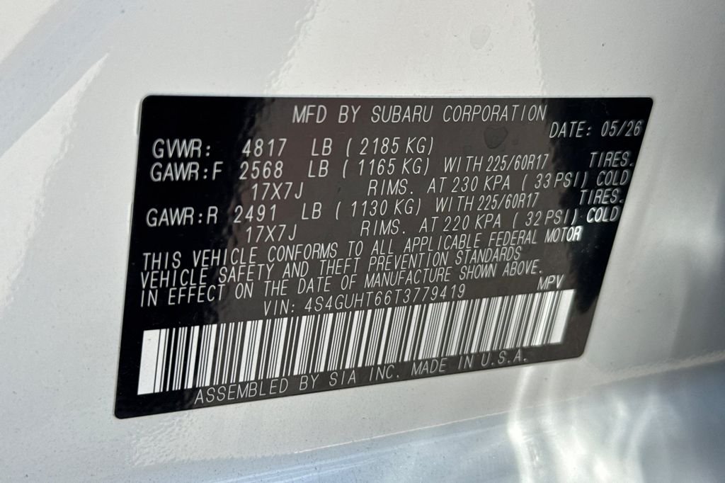New 2026 CRYSTAL WHITE PEARL Subaru Wilderness image 35