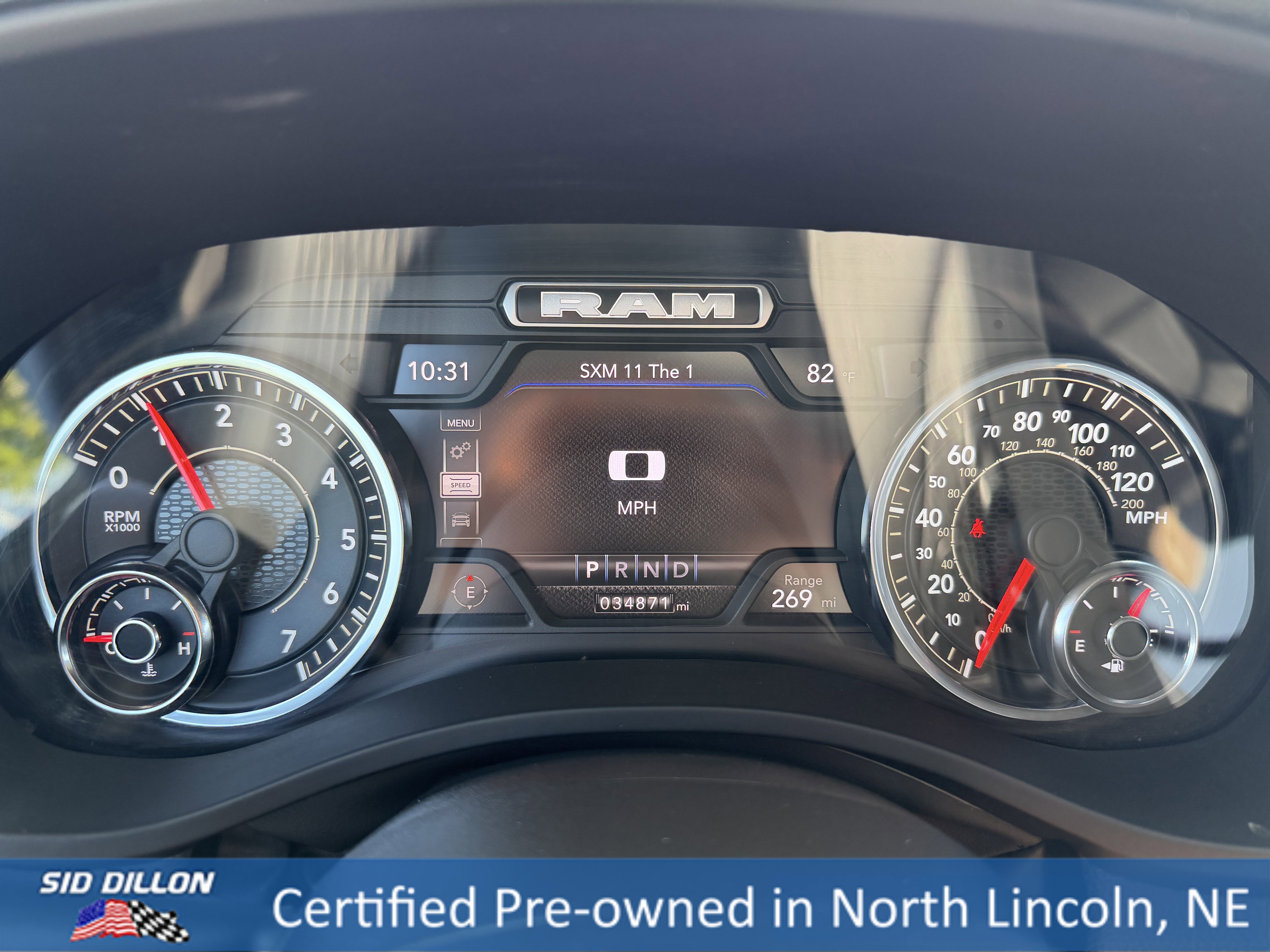 Used 2023 Diamond Black Crystal Pearlcoat Ram Laramie image 13