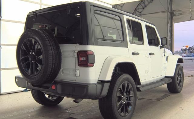 Used 2022 White Jeep Unlimited Sahara 4xe image 3