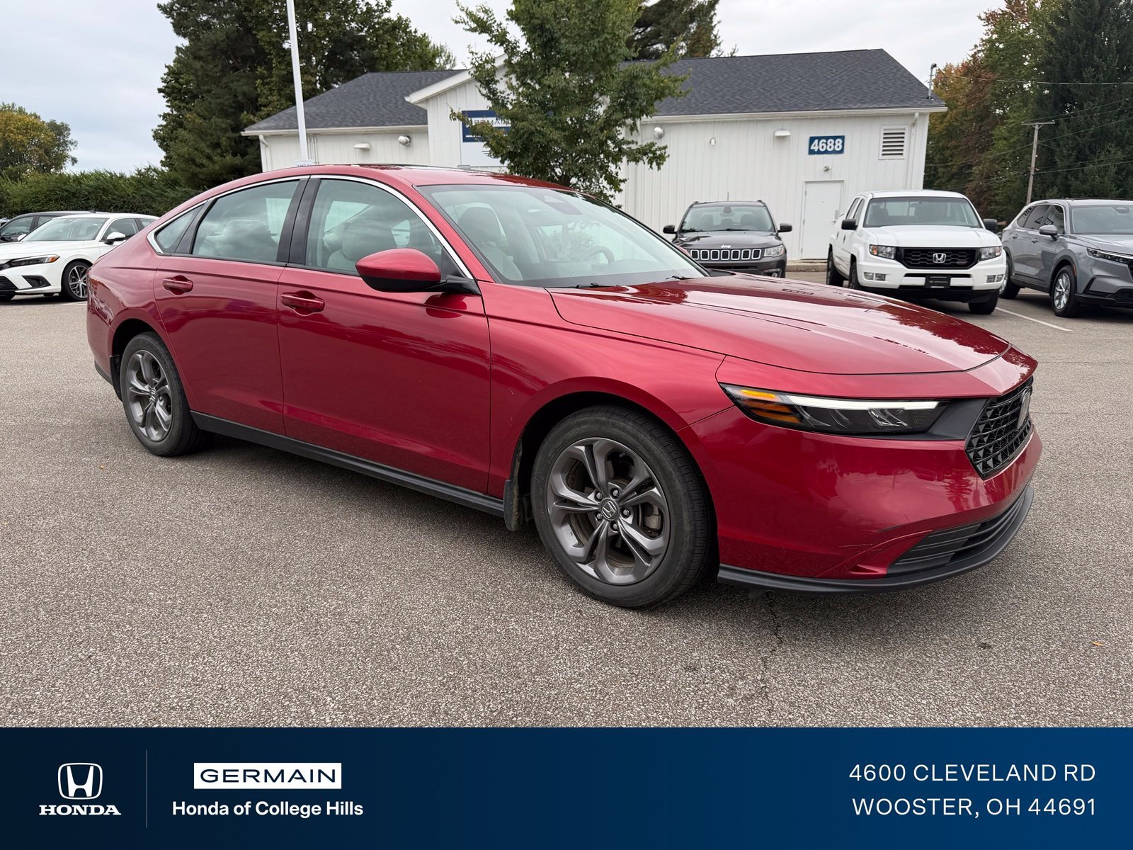 Used 2024 Radiant Red Metallic Honda EX image 3
