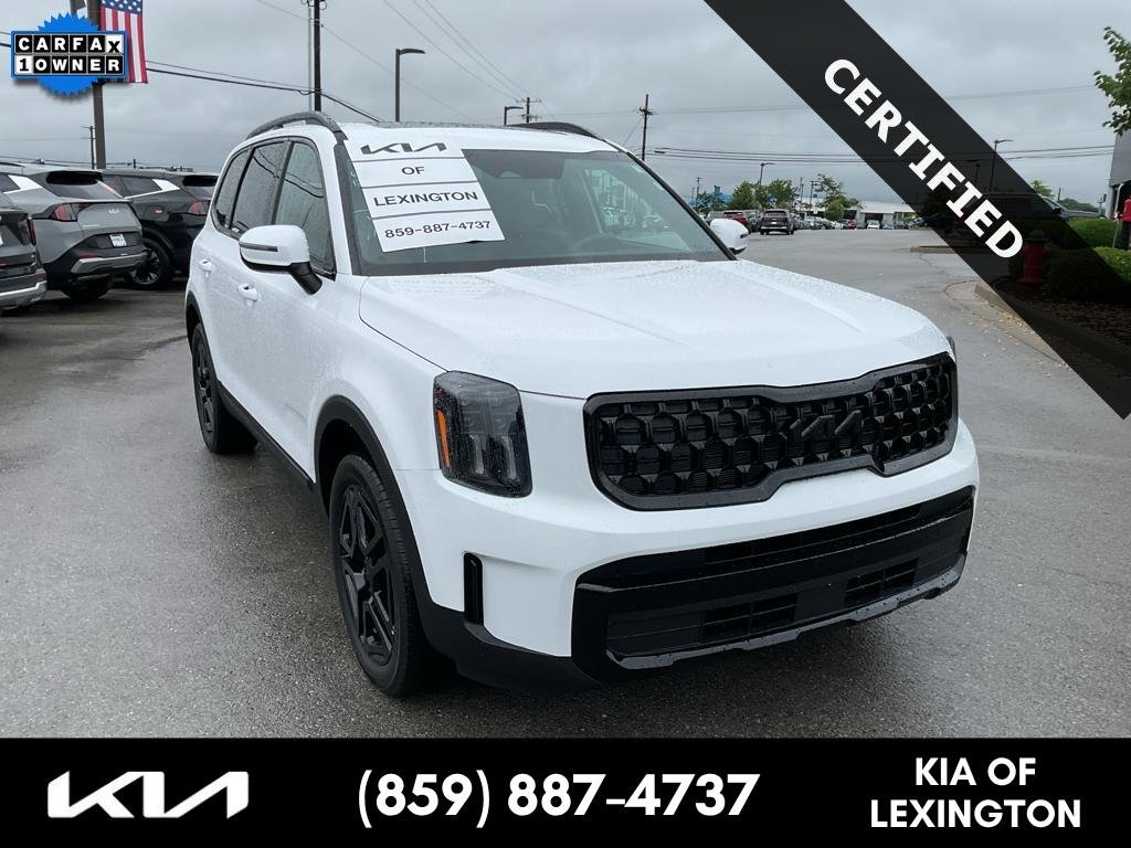 Used 2025 Glacial White Pearl Kia EX X-Line image 1