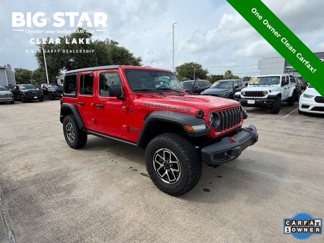 Used 2025 Firecracker Red Clearcoat Jeep Rubicon image 1