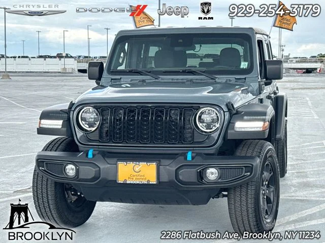 Certified Used 2024 Gray Jeep Willys 4xe image 1