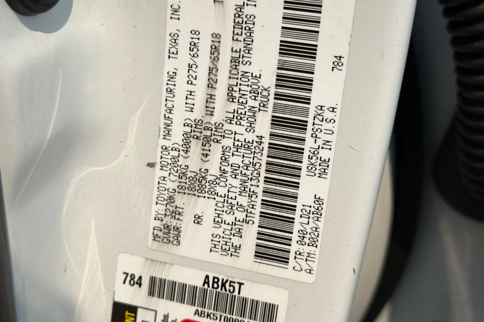Used 2016 White Toyota 1794 image 43