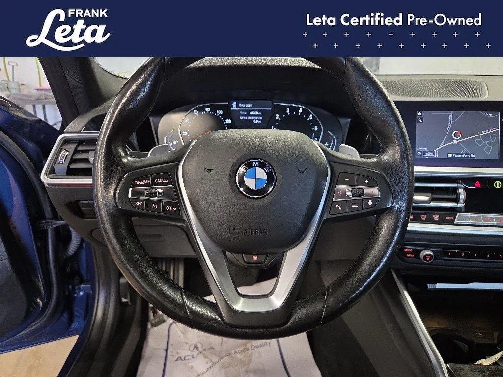 Certified Used 2021 Blue BMW 330i xDrive image 12