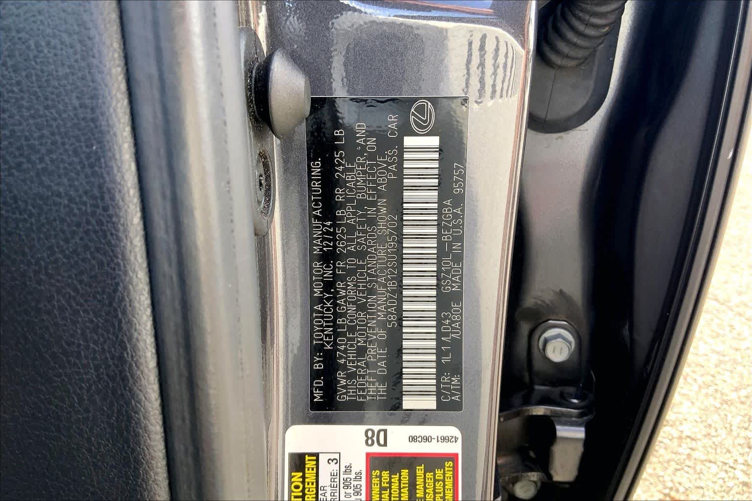 Used 2025 Cloudburst Gray Lexus  image 36