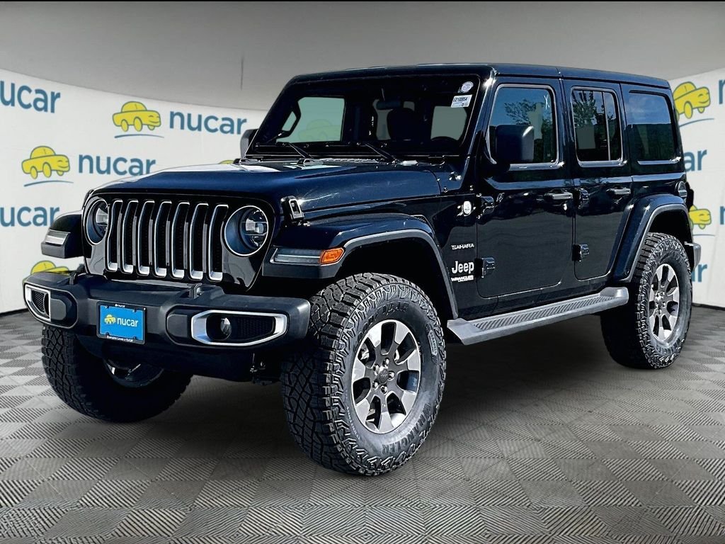 Used 2020 Black Clearcoat Jeep Unlimited Sahara image 3