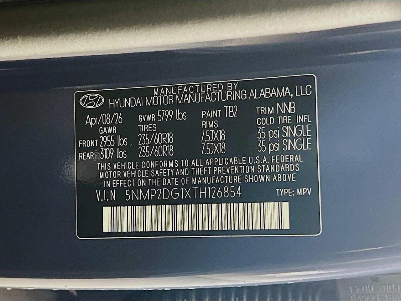 New 2026 Atlantis Blue Hyundai SEL image 21