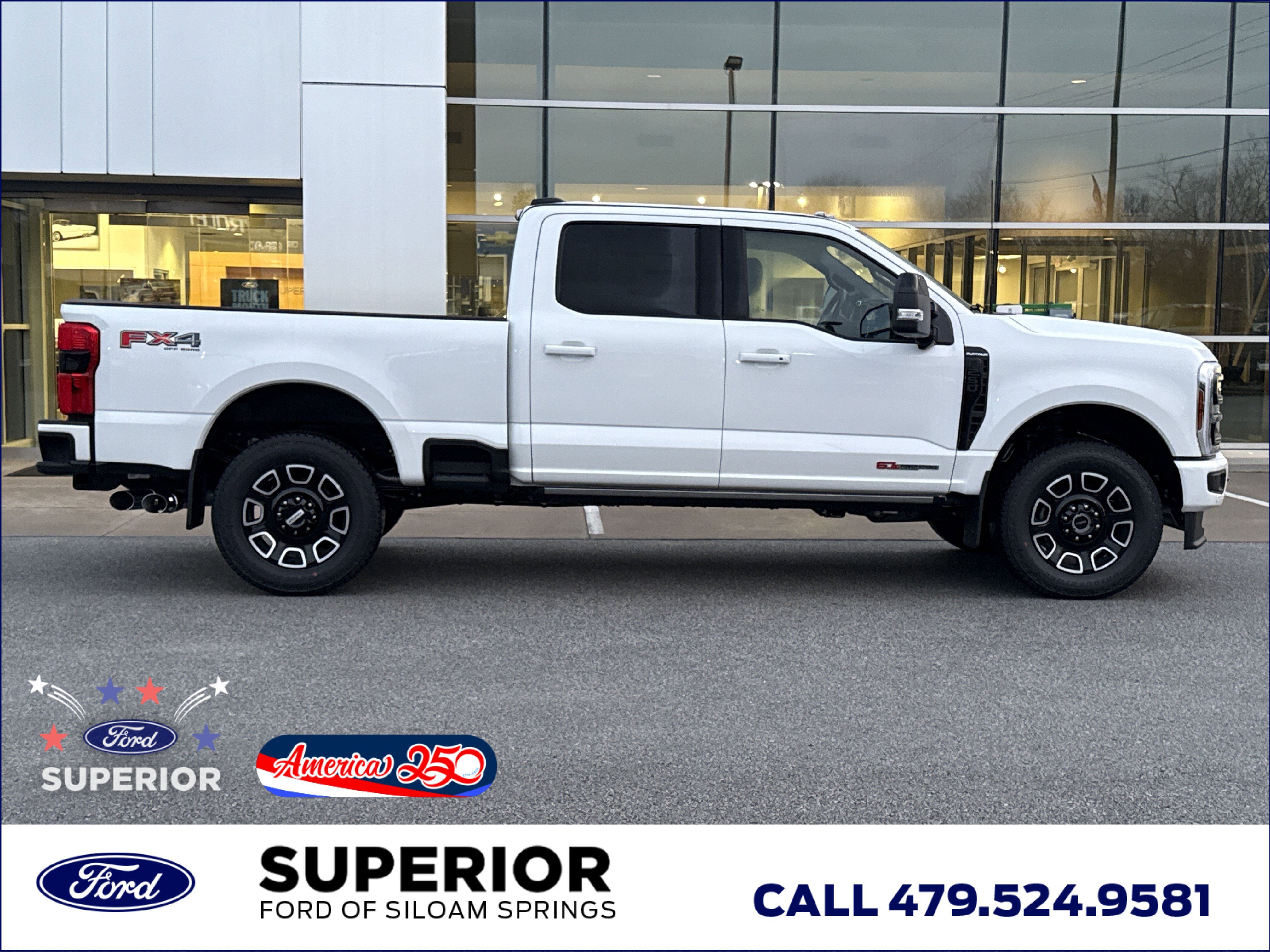 New 2026 Star White Metallic Tri-Coat Ford F-250® Platinum® image 2