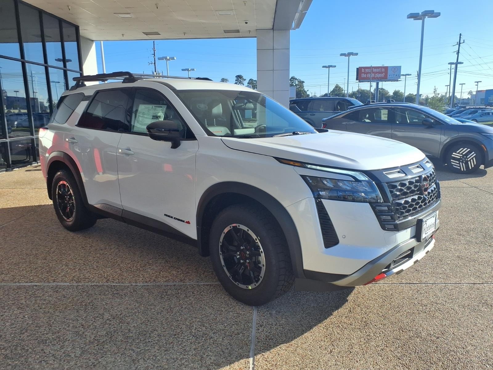 2026 Nissan Pathfinder Rock Creek® White at Robbins Nissan