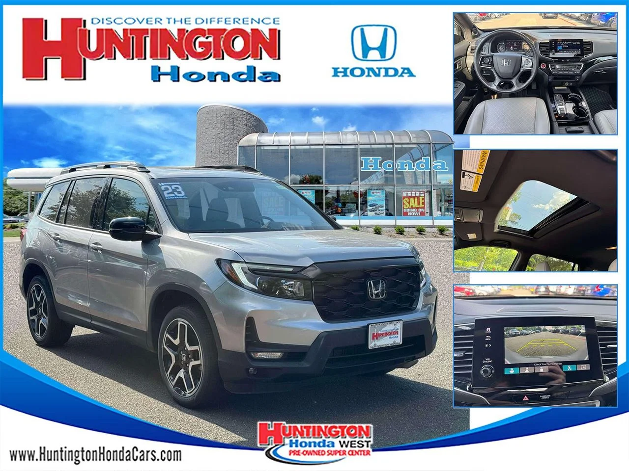 Certified Used 2023 Sonic Gray Pearl Honda AWD Elite image 1