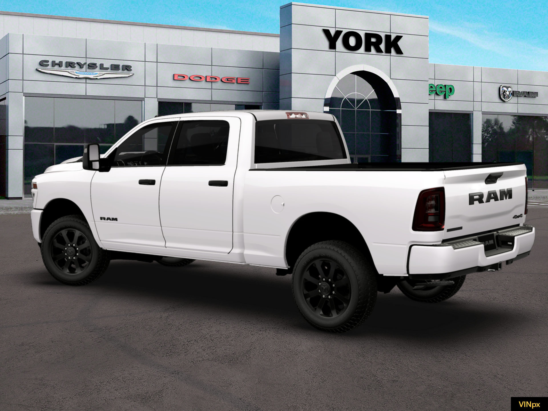 New 2026 Bright White Clear-Coat Exterior Paint RAM BIG HORN image 16