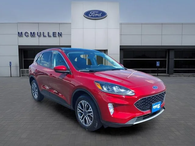 Certified Used 2021 Red Metallic Ford SEL image 3