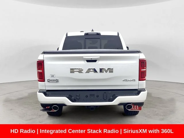 New 2026 Ivory White Tri-Coat Pearlcoat Ram LIMITED LONGHORN CREW CAB 4X4 5