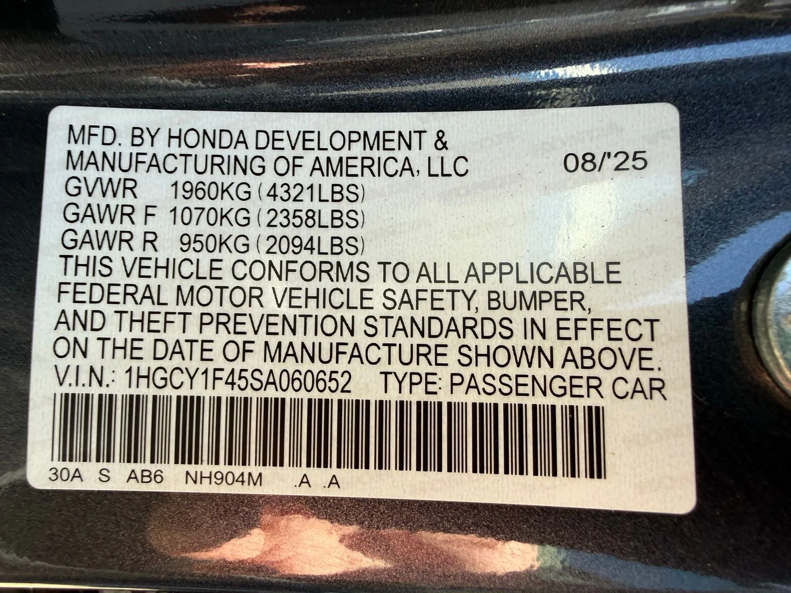 2025 Honda Accord SE - Photo 44