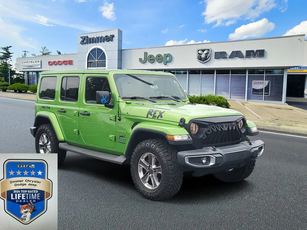 Used 2018 Green Jeep Unlimited Sahara image 1