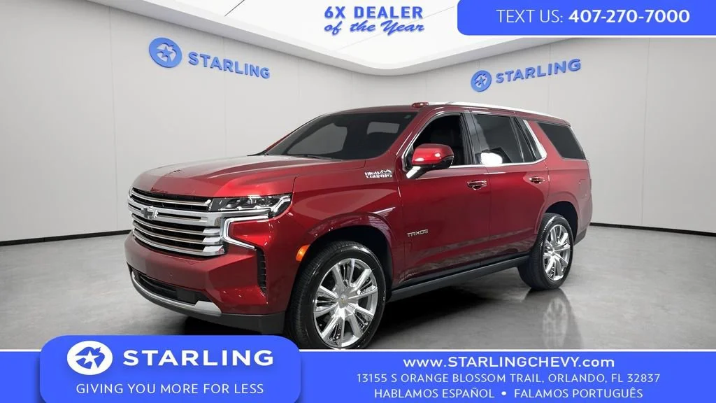 Used 2023 Radiant Red Tintcoat Chevrolet High Country image 1
