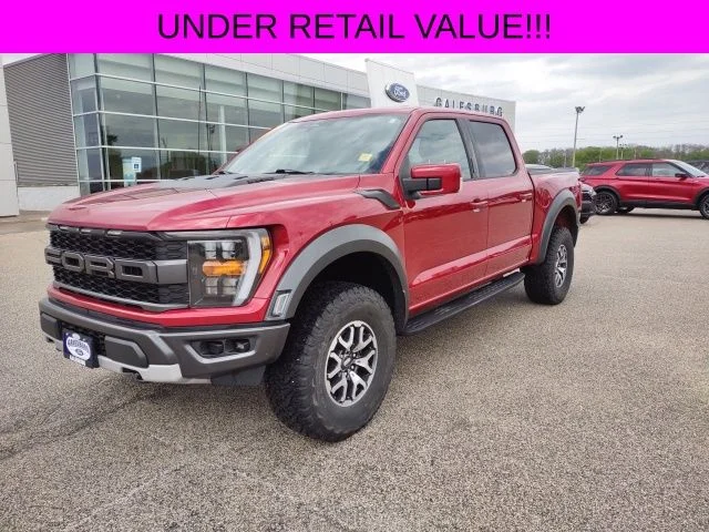 Certified Used 2022 Red Metallic Ford Raptor image 1