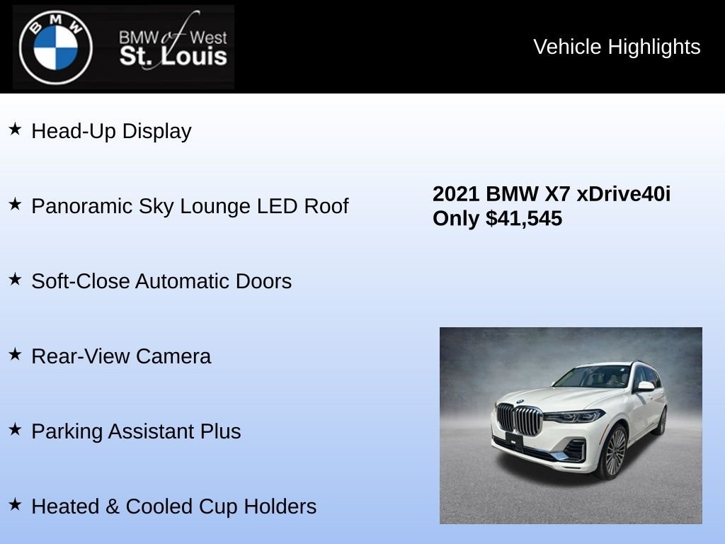 Used 2021 White BMW xDrive40i image 16