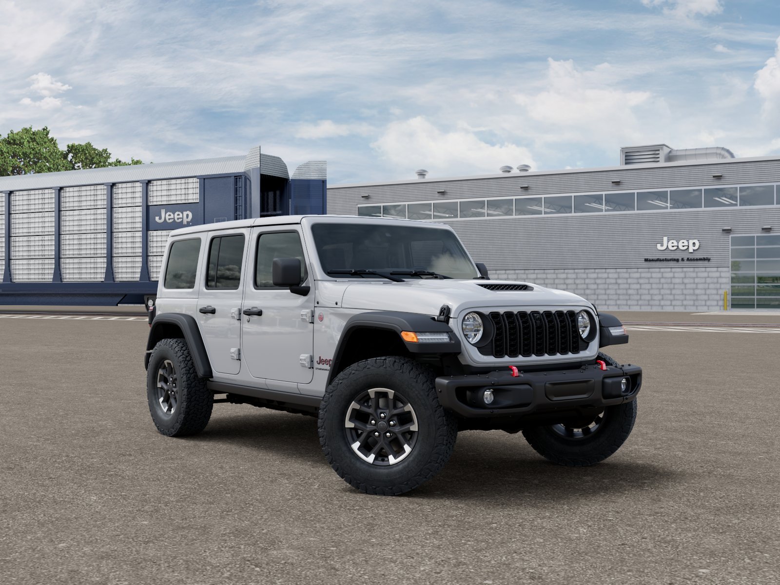 New 2026 Bright White Clear-Coat Exterior Paint Jeep Rubicon image 47