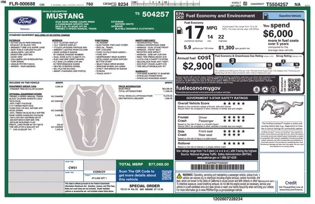 New 2026 White Ford Dark Horse image 23