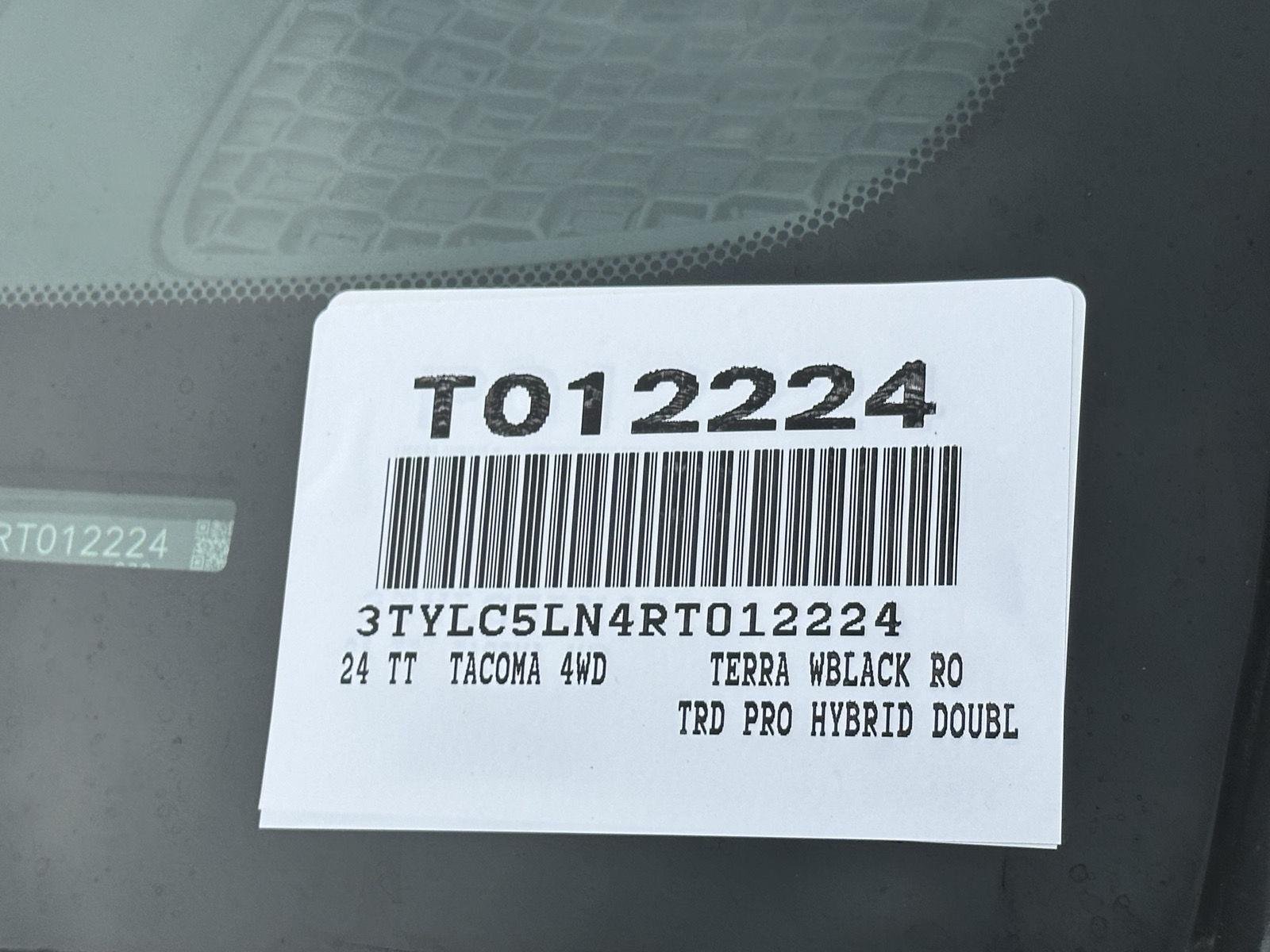 Certified Used 2024 Terra w/Black Roof Toyota TRD Pro Hybrid image 14