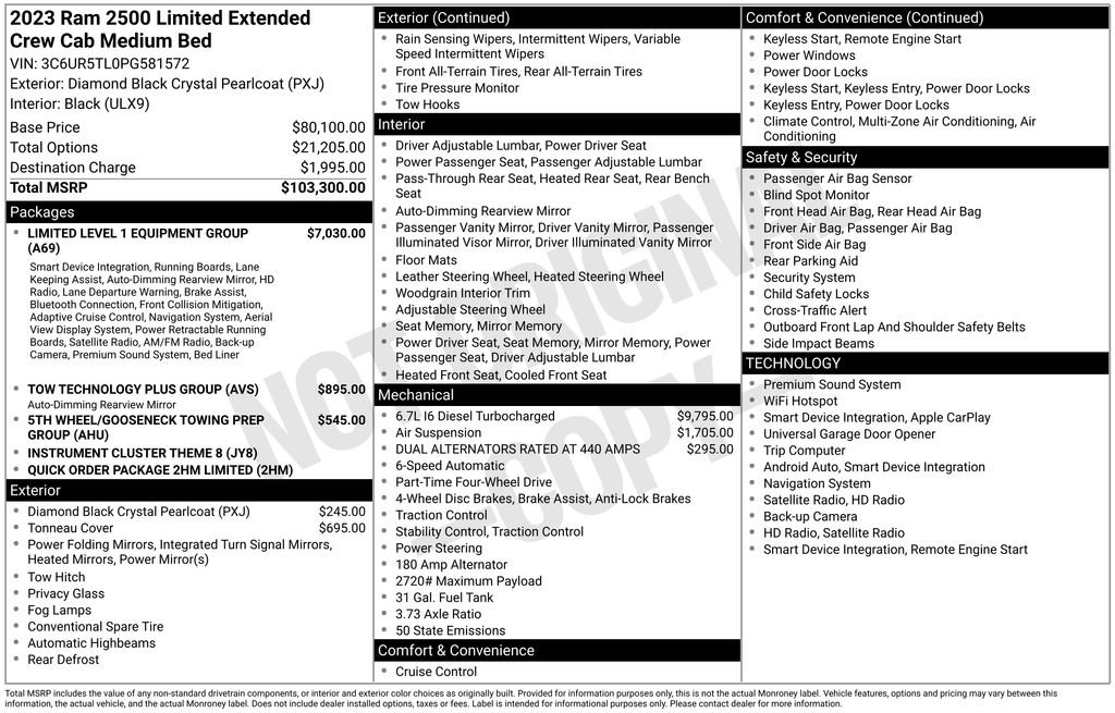 Used 2023 Black Ram Limited image 26