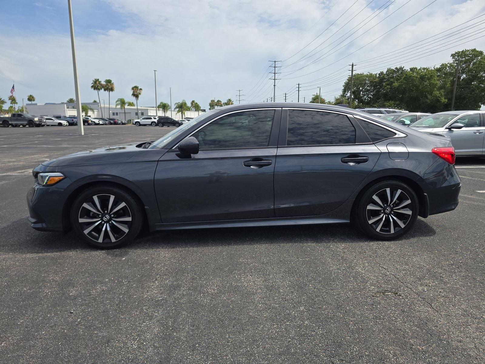 Certified Used 2023 Meteorite Gray Metallic Honda EX image 6