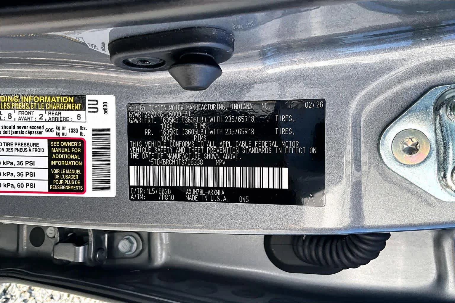 Certified Used 2026 Heavy Metal Toyota Hybrid XLE image 37