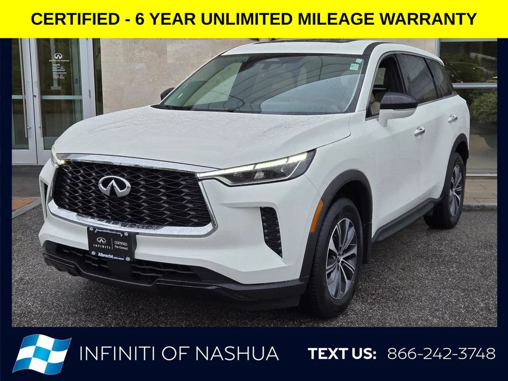 Certified Used 2023 White INFINITI PURE image 1