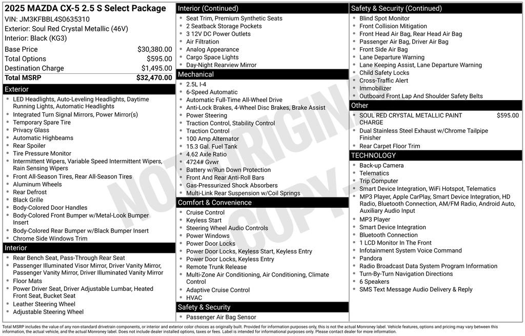 Used 2025  Mazda 2.5 S Select Package image 9