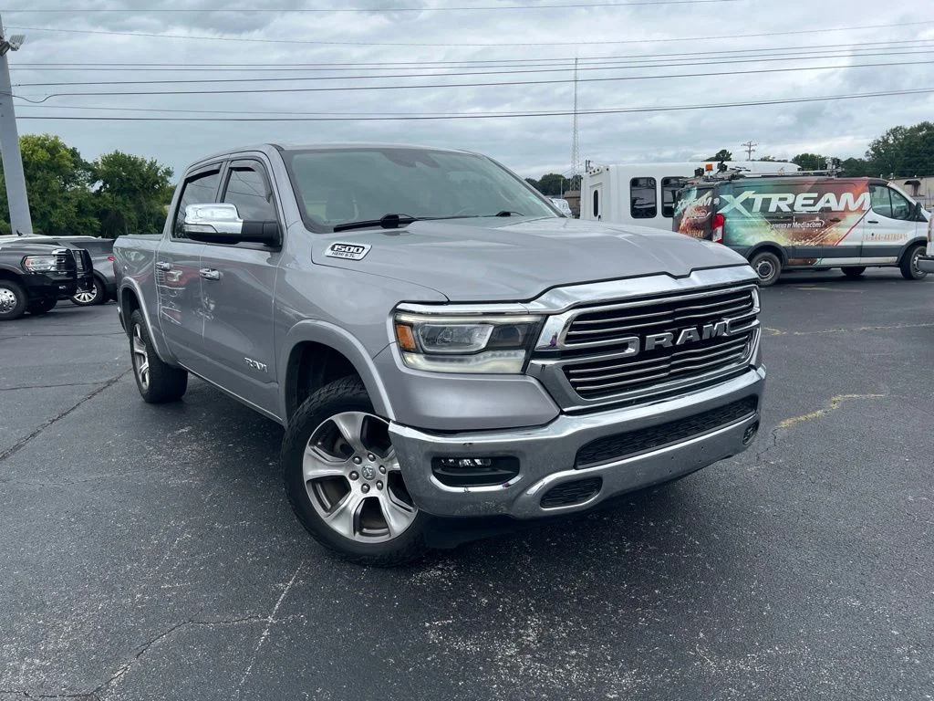 Used 2021 Billet Silver Metallic Clearcoat Ram Laramie image 1