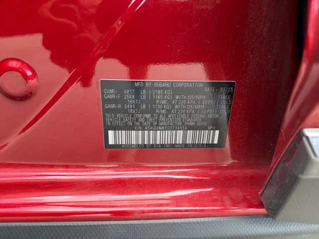 Certified Used 2025 Red Subaru Limited image 30