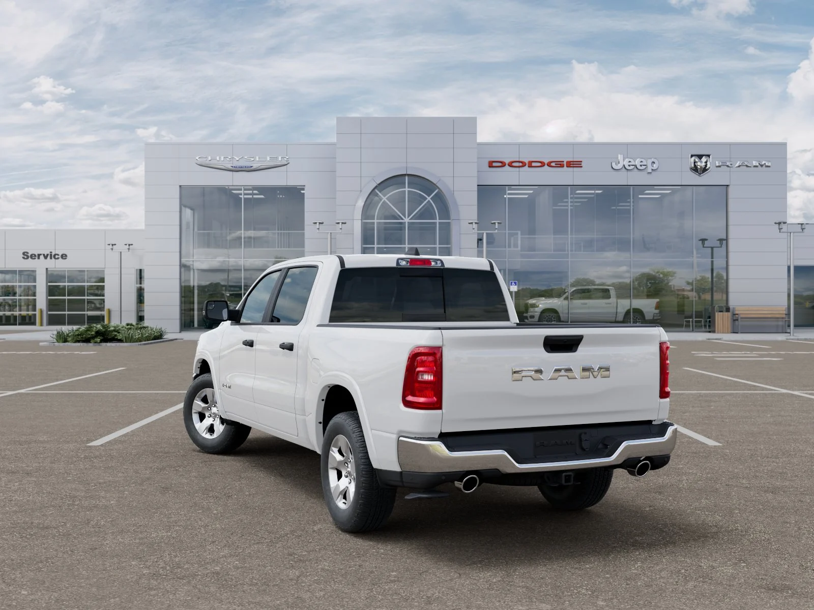 New 2027 Bright White Clearcoat RAM Big Horn/Lone Star image 3