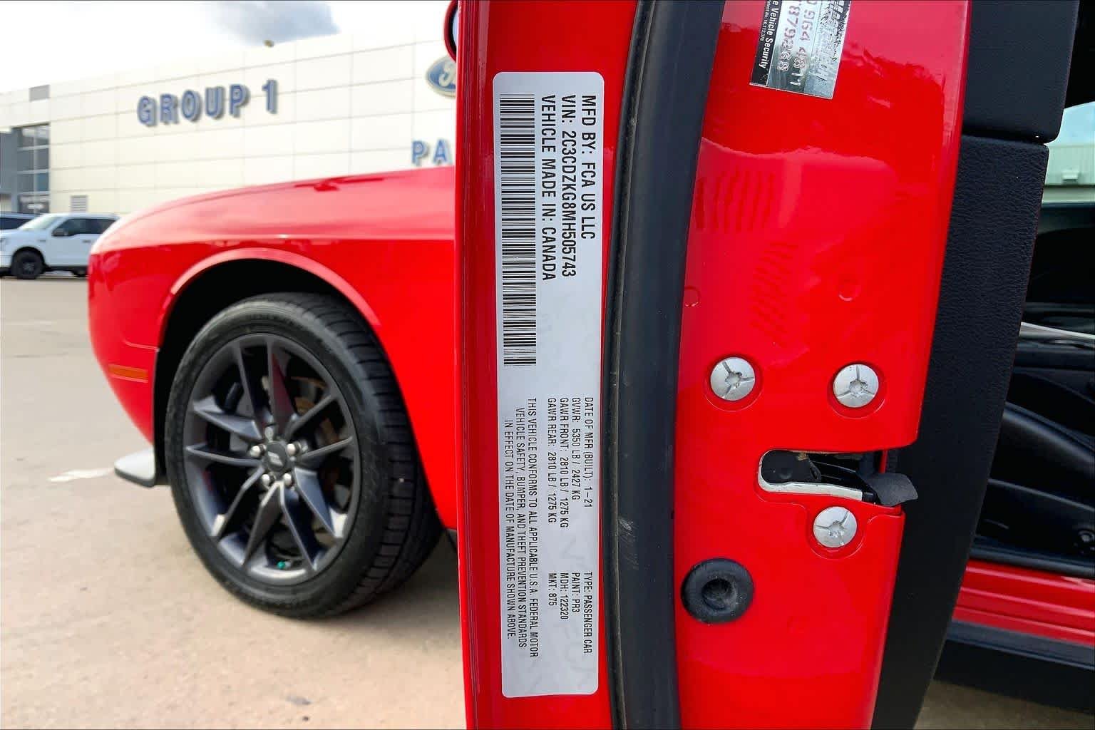Used 2021 Torred Clearcoat Dodge GT image 37