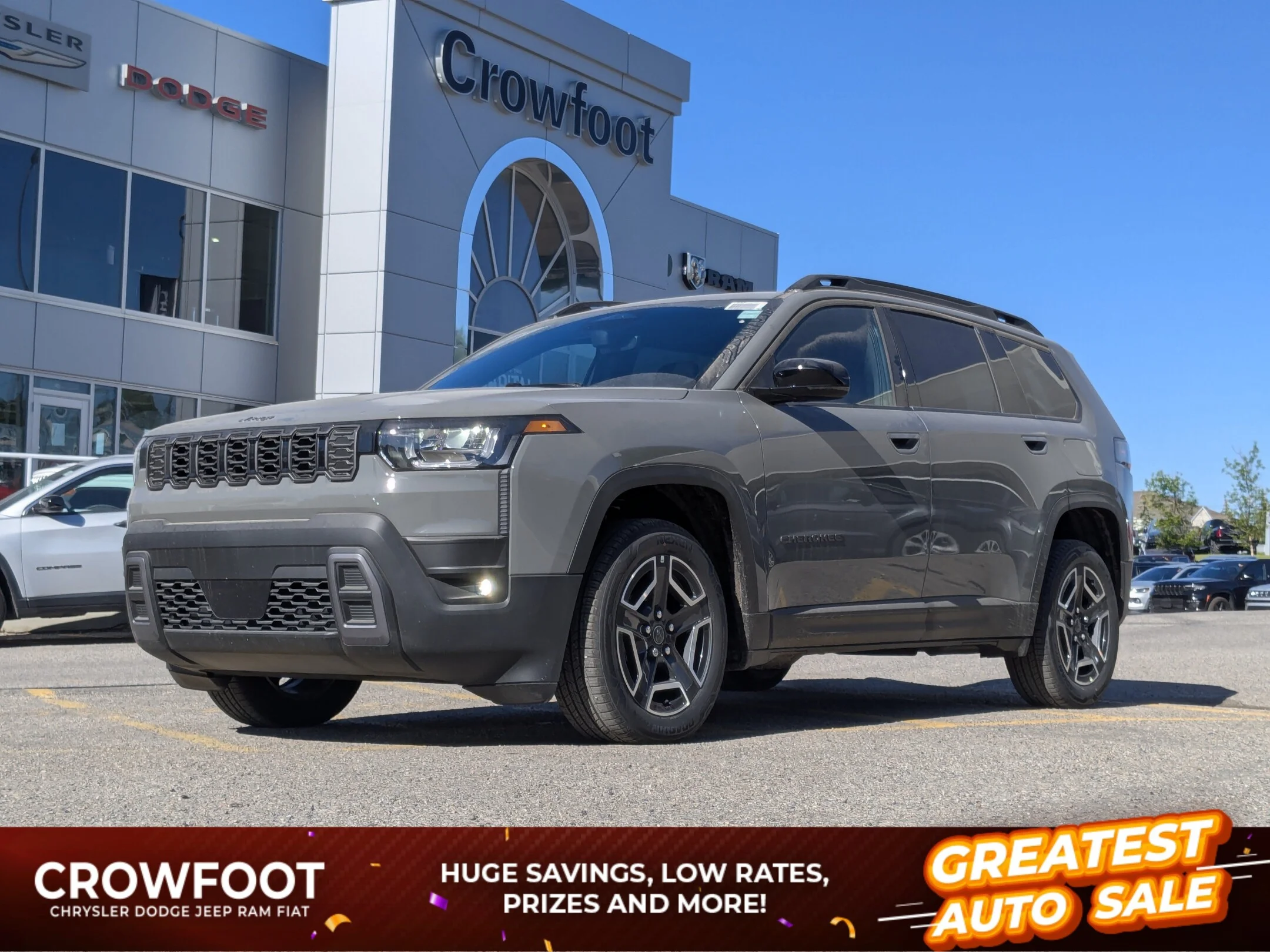 New 2026 Grey Jeep Limited - - Hybrid - Dual-Pane Pano Sunroof - Capri Leatherette - Power Liftgate & More! image 1