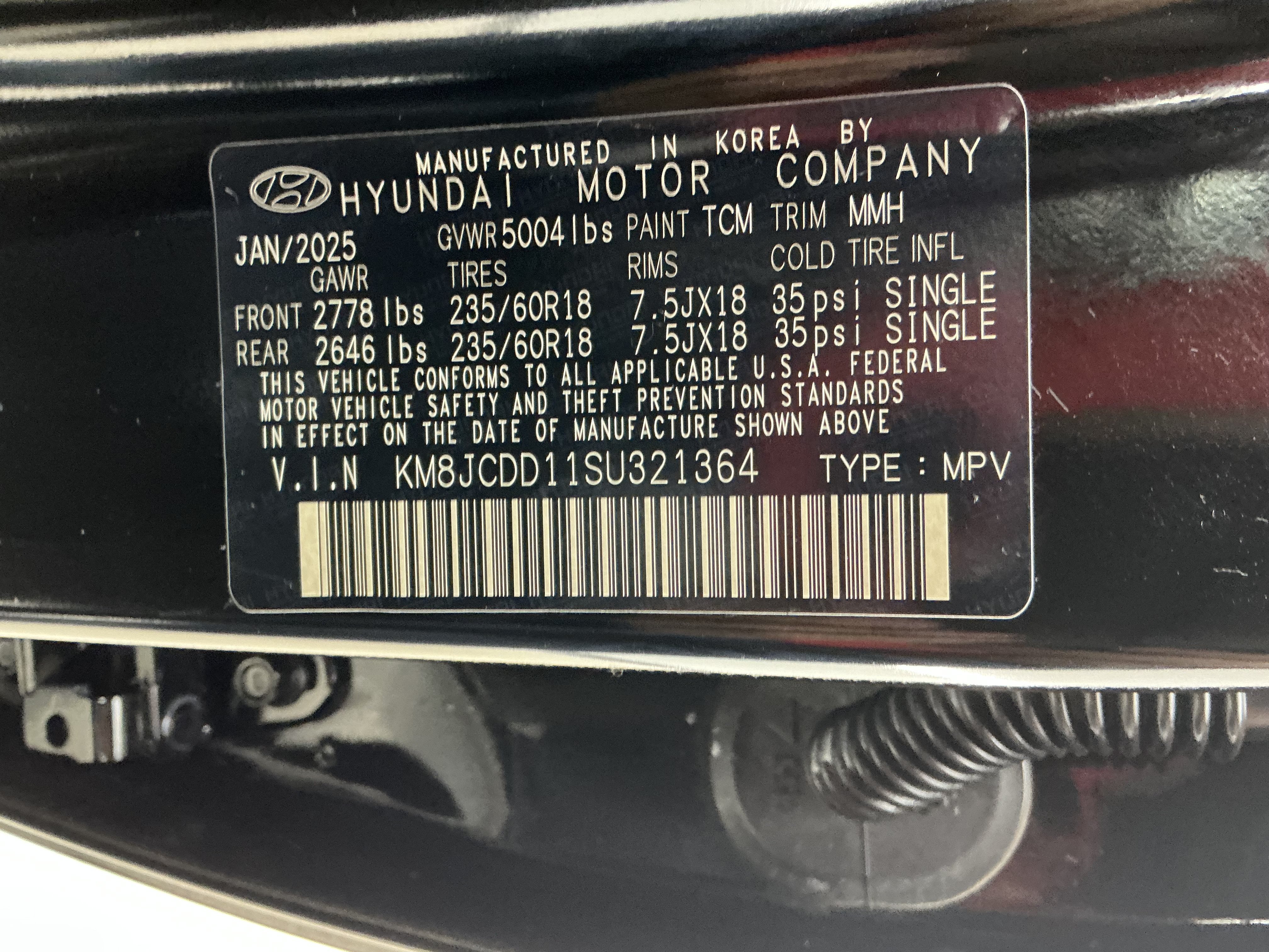 Used 2025 Ash Black Hyundai SEL Convenience image 14