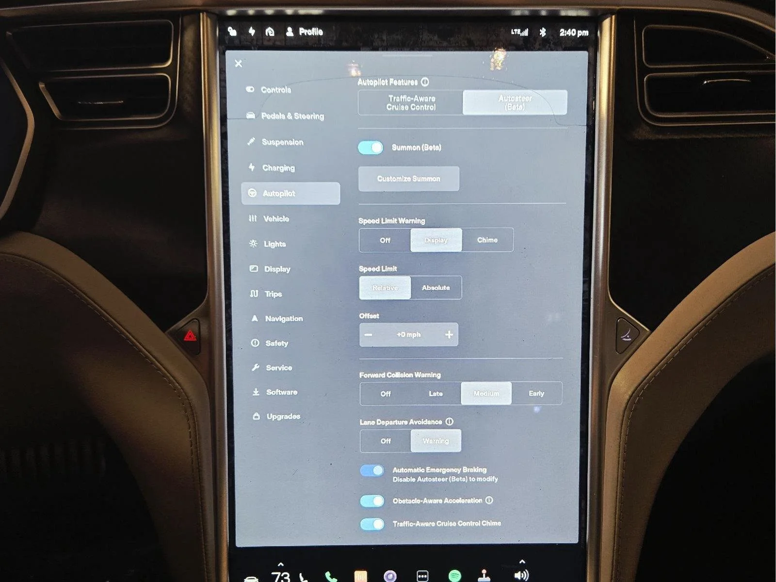 Used 2015 White Tesla P85D image 38