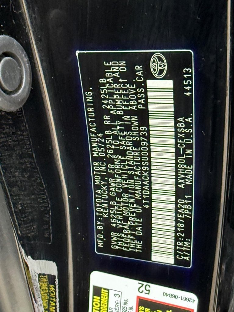 Certified Used 2025 MIDNIGHT BLACK METAL Toyota SE image 31